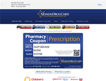 Tablet Screenshot of nevadadrugcard.com